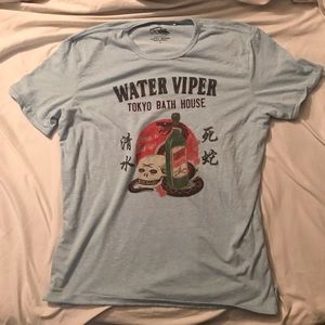 Lucky brand Adam Nickle water viper shirt size L